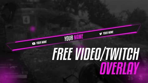 Free Gfx Simplistic Clean Twitchvideo Overlay Psd Template Twitch