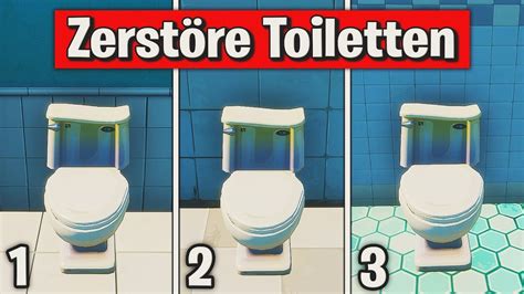 Fortnite Zerstöre Toiletten 🚽 Alle Orte Deadpool Herausforderung