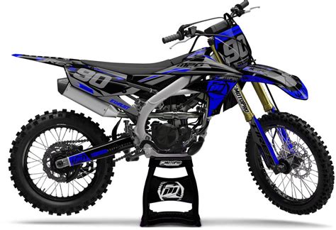 Custom Yamaha Dirt Bike Heet Blue Graphics Free Shipping Motopro