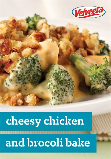 Tear the cheese slices into pieces and use them to cover the breasts. Cheesy Chicken and Broccoli Bake | Recipe | Chicken ...