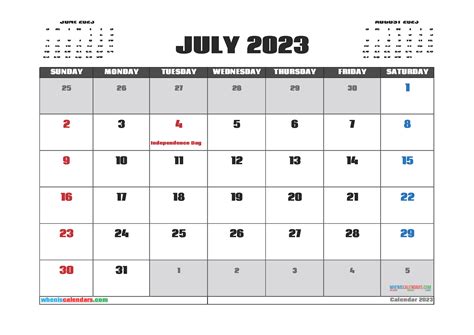 Calendar For 2023 July Get Latest News 2023 Update