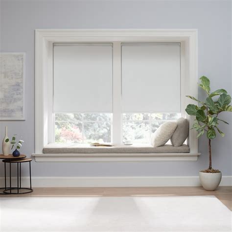 Eclipse 34 In X 72 In White Blackout Cordless Roller Shade In The