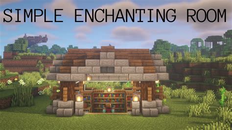 Simple Enchanting Room Minecraft Tutorial Youtube