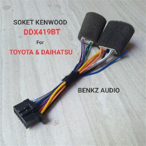 Jual Soket Headunit Kenwood DDX419BT PNP Di Toyota Dan Daihatsu Socket