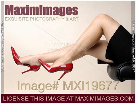 Photo Of Sexy Legs In Red High Heel Shoes Stock Image Mxi