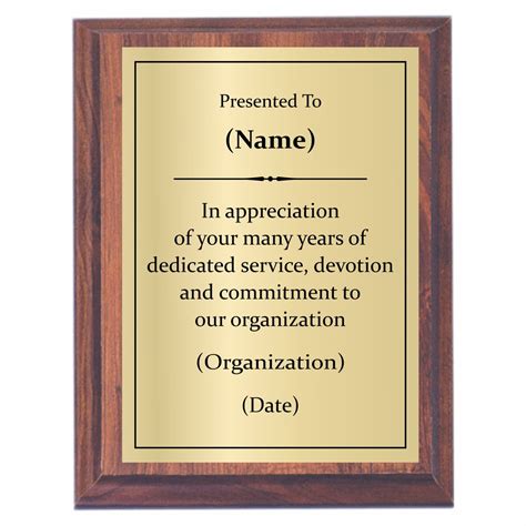 Download our entire employee award templates library. Years of Service Plaque | Custom Engraved - Awards2You