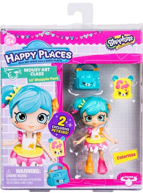 Shopkins Happy Places Series 3 Colorissa Lil Shoppie Pack Mousy Art