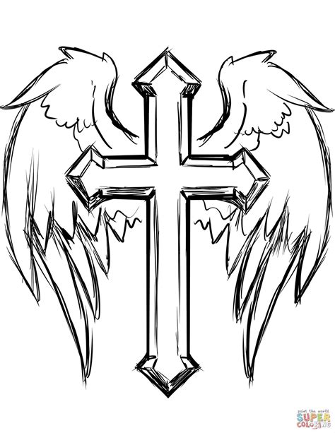 Https://tommynaija.com/draw/how To Draw A Cross With Wings