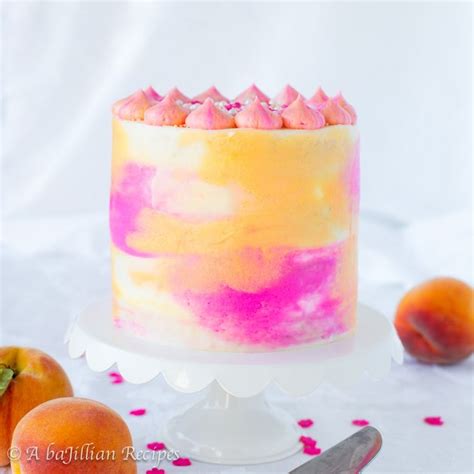 Peach Watercolor Cake A Bajillian Recipes Recipe Watercolor Cake