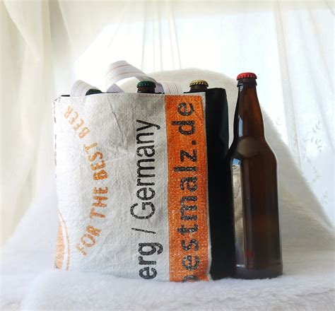 Beer Bag Beer Malt Bag Six Pack Carrier Growler Tote