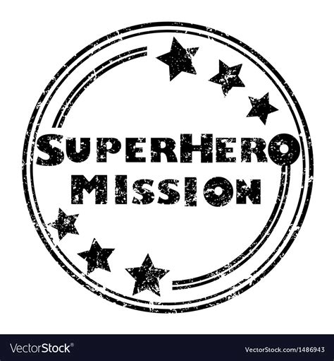 Superhero Mission Royalty Free Vector Image Vectorstock