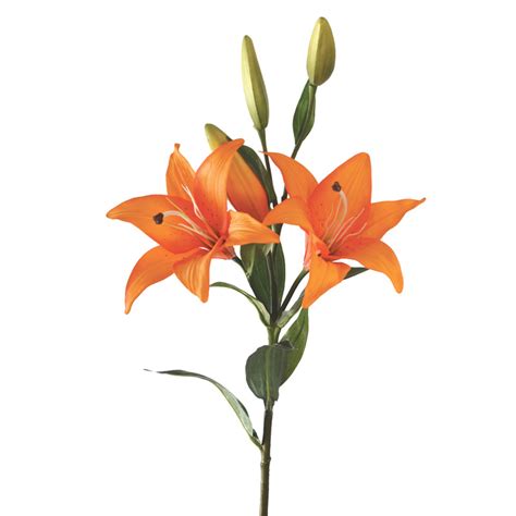 Floralsilk Fresh Touch Double Headed Tiger Lily Stem 86cm