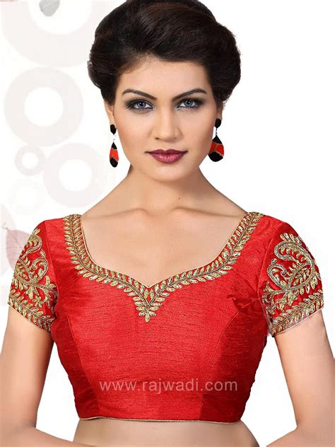 Readymade saree blouse online usa, we have a premium range of classic tailored saree blouses, croptops, which can be matched with a sarees and lehengas. Red color Ready Made Choli | Saree blouse patterns, Blouse ...
