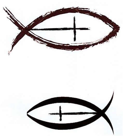 Christian Fish With Cross As A Side Tattoo With Cross Upward I Like A
