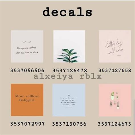 BLOXBURG DECALS On Instagram These Decals Made By Alxeiya Yt
