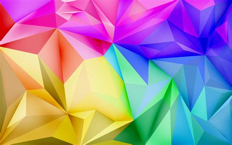 Background Wallpaper With Polygons In Gradient Colors Download Free