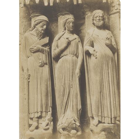 Chartres Three Statues By Henri Le Secq Artsalon