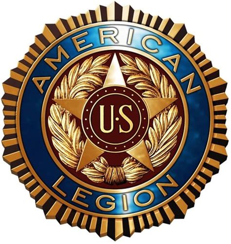 American Legion Emblem On Flag American Legion Wakeeney Kansas Moore