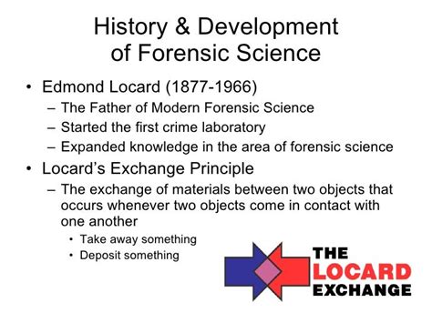 Overview History Of Forensic Science