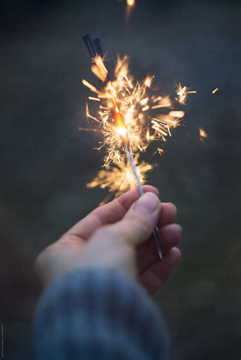 Woman Holding Sparkler Close Up By Stocksy Contributor Pixel Stories Stocksy