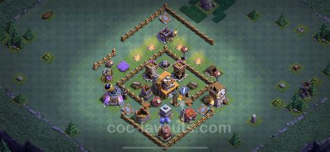 Unbeatable Builder Hall Level 4 Base With Link Clash Of Clans Bh4