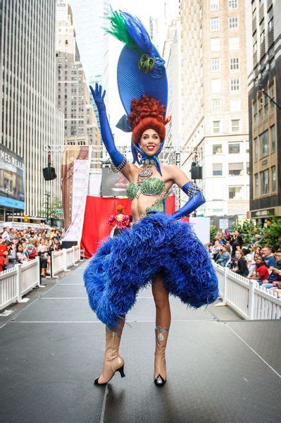 See Stunning Moulin Rouge Costumes Hit The Runway In Times Square