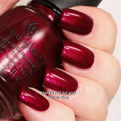 marias nail art and polish blog china glaze four shades of red swatch spam