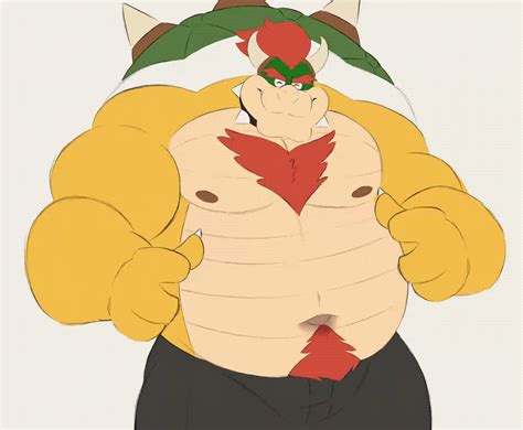 Chubby Furry Bowsers Big Belly