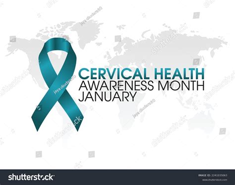 Vector Graphic Cervical Health Awareness Month Stock Vector Royalty