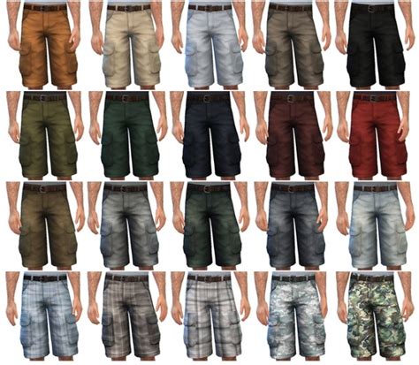 Casual Baggy Shorts Sims 4 Male Clothes