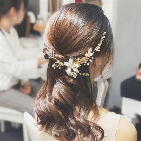 Chic Beautiful Gold Bridal Hair Accessories 2020 Metal Leaf