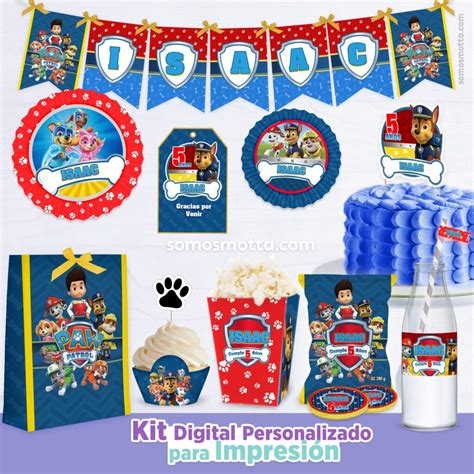 Kit Imprimible Paw Patrol Invitacion Patrulla De Cachorros En The