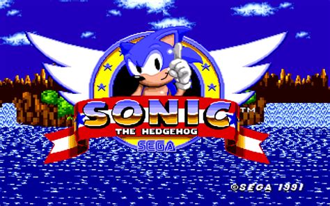 Video Game Sonic The Hedgehog 1991 Hd Wallpaper