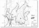 Leech Lake Coloring Map Depth Designlooter 6kb 347px sketch template