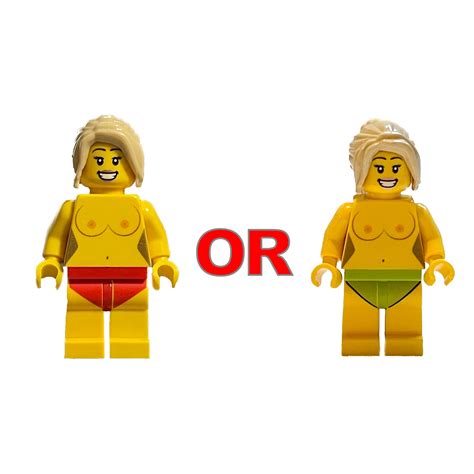 Naked Female Minifigure Printed On Genuine LEGO Parts Etsy Australia