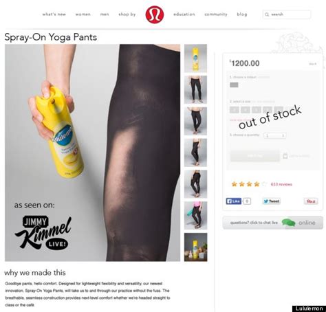 Lululemon Bares It All With Spray On Yoga Pants Prank Huffpost