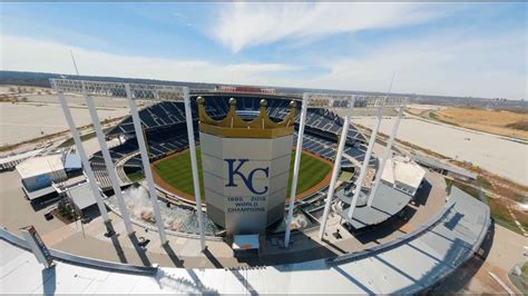 Kauffman Stadium Like Youve Never Seen It Before Drone Fly Through