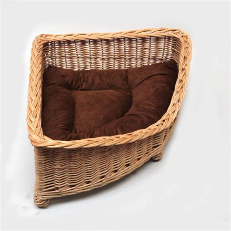 Luxury Medium Size Wicker Pet Bed Basket Express Delivery Ebay