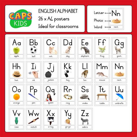 Alphabet Words In English Go To The Respective Page To Learn The