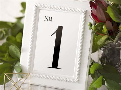 Printable And Editable Wedding Table Numbers Table Number Template Mac