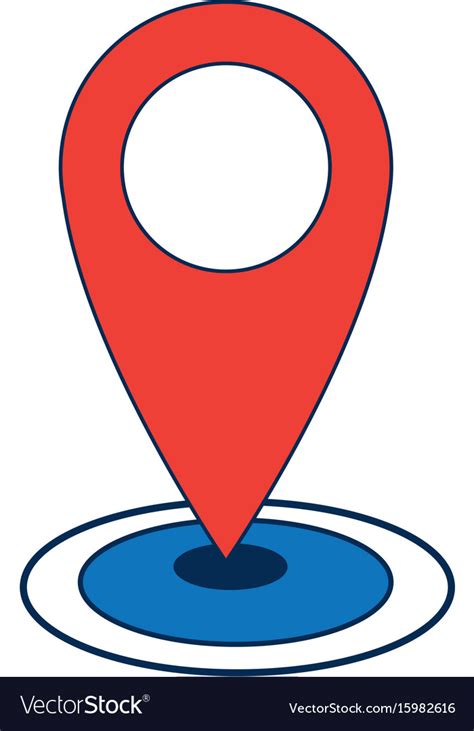 Pointer Map Location Navigation Gps Icon Vector Image