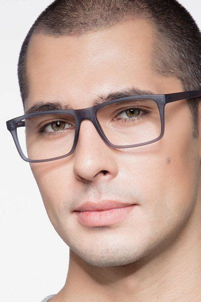 persian rectangle matte gray frame glasses in 2020 eyeglasses eyewear prescription lenses