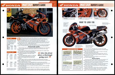 Honda NC30 - Buyers Guide - Essential Superbike Data File Page