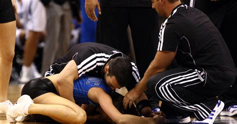 Cheerleader Falls On Head Carted Off During Magic Knicks
