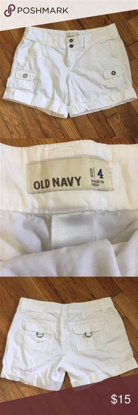 White Cuffed Shorts Cuffed Shorts Shorts Old Navy Shorts