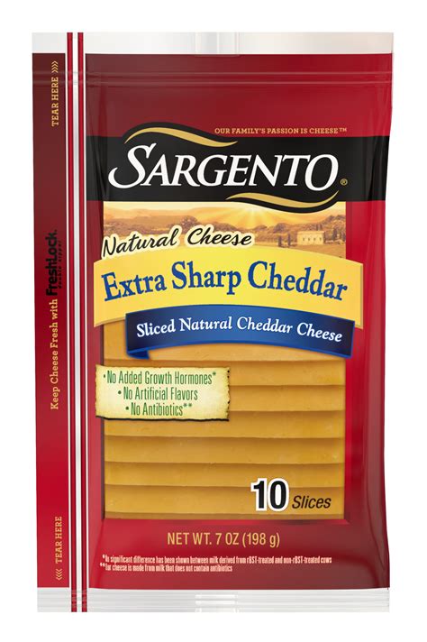 Sargento® Sliced Extra Sharp Natural Cheddar Cheese 10 Slices