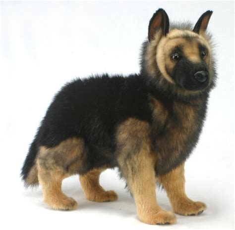 Soft Toy German Shepherd Pup Standing By Hansa 50cml 4397 Lincrafts