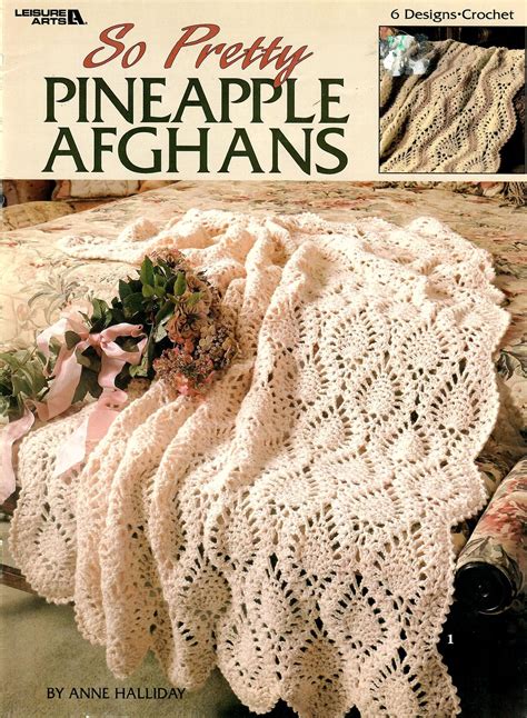 Pineapple Afghans Crochet Patterns 1999 Etsy