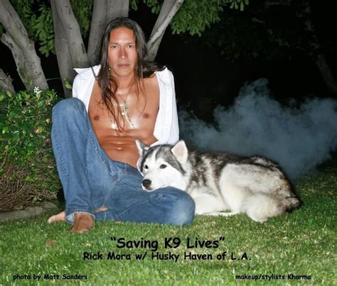 Native American Actor Rick Mora Helps Abandoned Huskies To