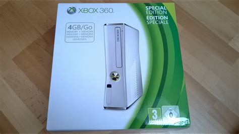New Xbox 360 Slim 4gb Whiteweiß Special Edition Unboxing Youtube